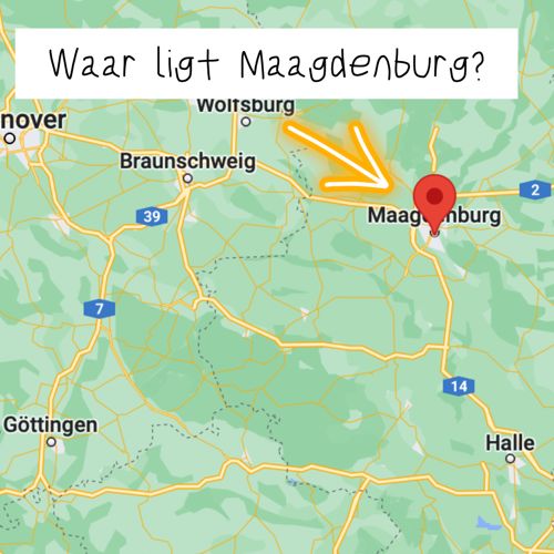kaart plattegrond kerstmarkt maagdeburg