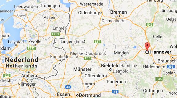 kaart plattegrond hannover