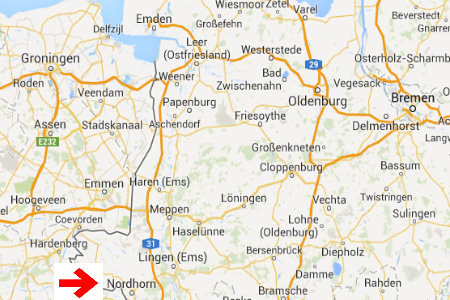 kaart plattegrond nordhorn