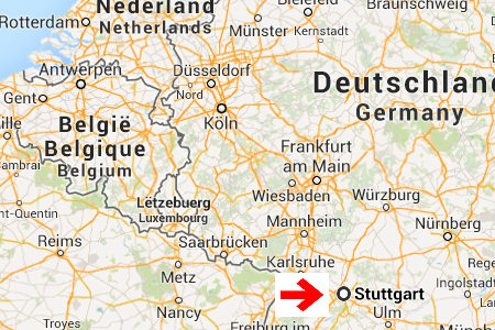 kaart plattegrond Stuttgart